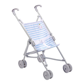 JC Toys Boutique stroller with a grey metal frame for durable pretend play.