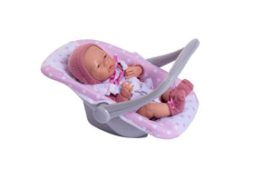 JC Toys doll swing fabric detail pink enhances comfort during play