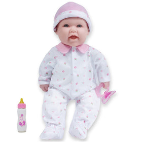 JC Toys La Baby 16-inch soft-body doll for cuddling.