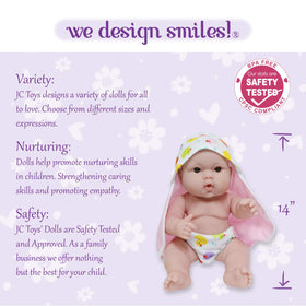 JC Toys reusable Velcro diaper for easy outfit changes during play