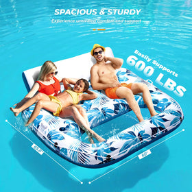 Durable PVC 8mm edges on JCLEAL pool float