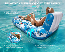JCLEAL pool float safety handles aid balance during gentle movement.