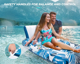 JCLEAL separate valves enable quick inflation of base and backrest.