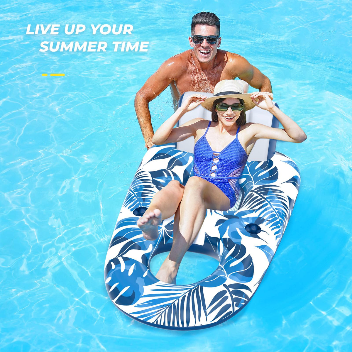 JCLEAL pool float ideal for pool lake or vacation lounging
