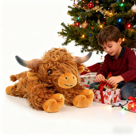 JDF Highland Cow plush makes a gift-ready statement for animal lovers and collectors.