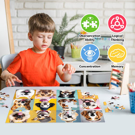 Jeacirio 100-piece colorful scene puzzle — vivid colors reveal a striking final image.