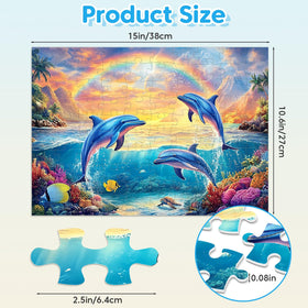 Jeacirio puzzle with back-letter guide aids easy sorting and completion