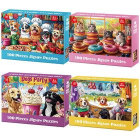 Jeacirio dogs chef kitchen puzzle: engaging scene to boost imagination and focus.