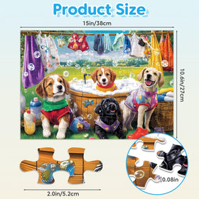 Jeacirio thick recycled-board puzzle material: sturdy 100-piece jigsaw for longevity.