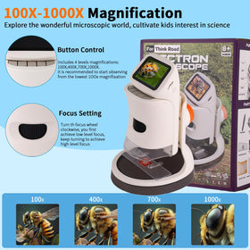 JECONE Kids Microscope at 400x magnification reveals textures.
