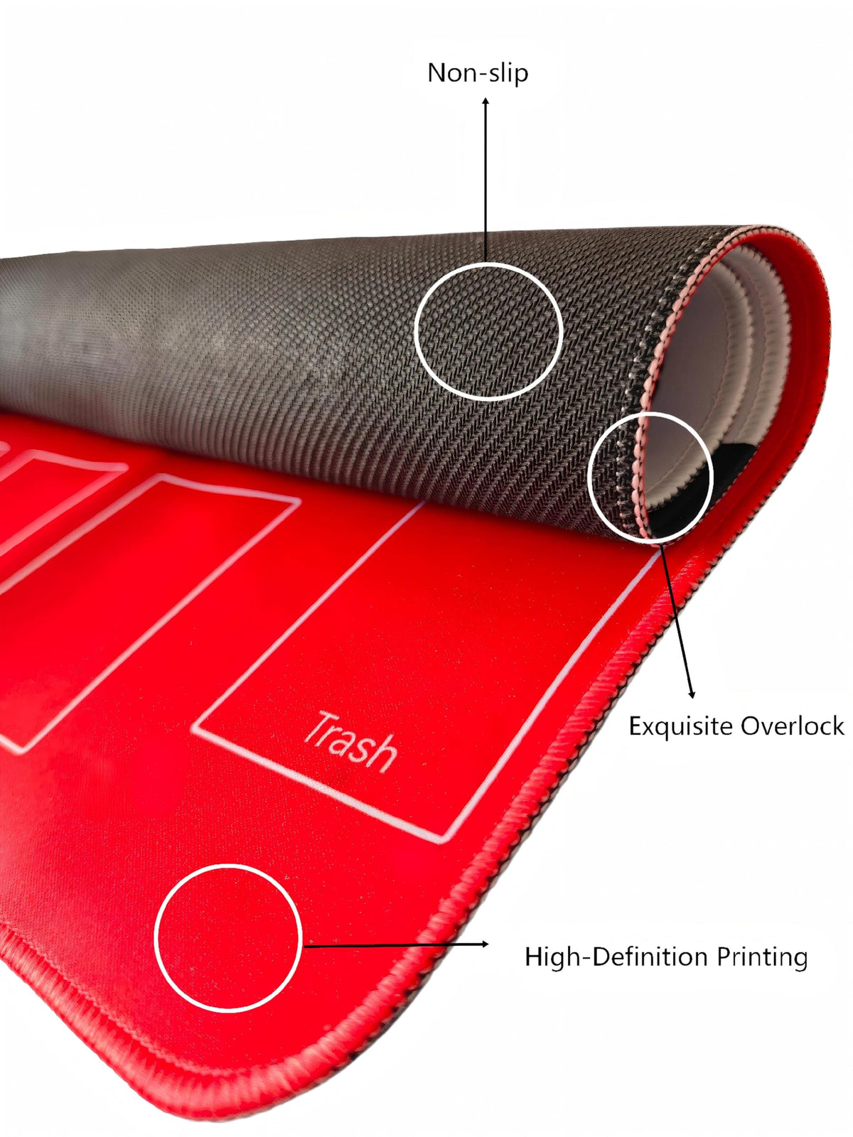 Jedaloke playmat with non-slip backing for a secure surface during matches