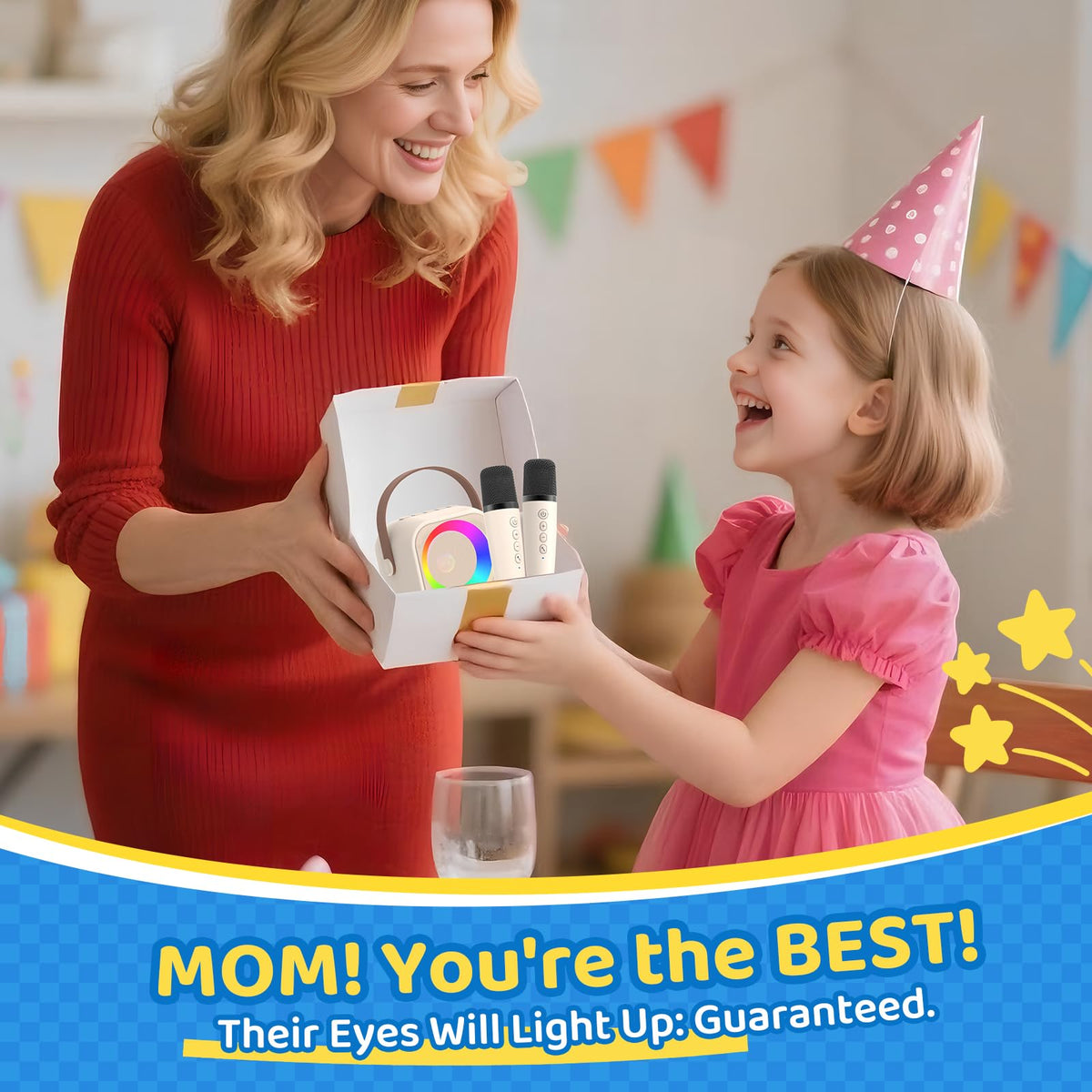 Jeefu wireless microphone highlights clear sound for confident kid performances.
