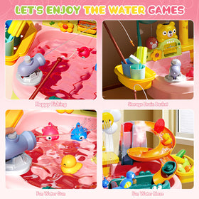 JEFLYM sunflower spray feature adds delightful water effects during outdoor play.