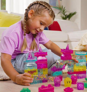 Ouch-free design reduces stubbed toes during lively castle construction.