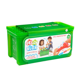 Jelly Blox easy-clean blocks wipe clean with soap and water.