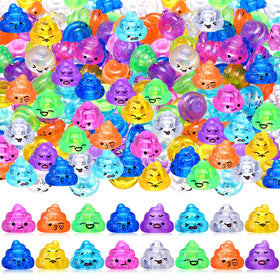 JellyArch 100-piece unicorn poop toys set for colorful party favors and gifts.