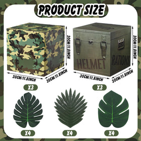 JellyArch camo netting with cotton rope for reusable outdoor party decor.