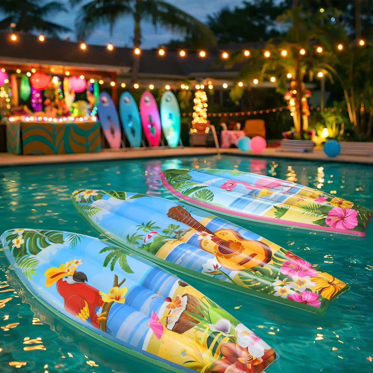 JellyArch flamingo surfboard decorations bring festive vibes to homes