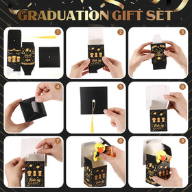JellyArch graduation cap box set sturdy paper boxes with cute patterns