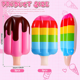 JellyArch ice cream inflatable shows rainbow and chocolate accents for festive decor