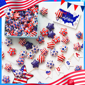 JellyArch blue patriotic star stress ball promotes calm during busy events
