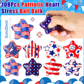 JellyArch red patriotic star stress ball ideal for party favors and gifting