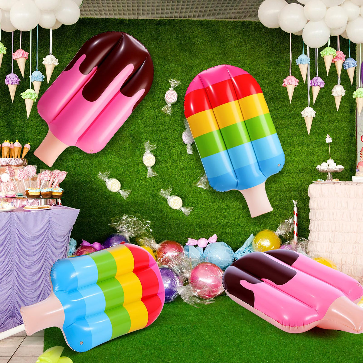 JellyArch 36in ice cream decor for poolside celebrations and photos