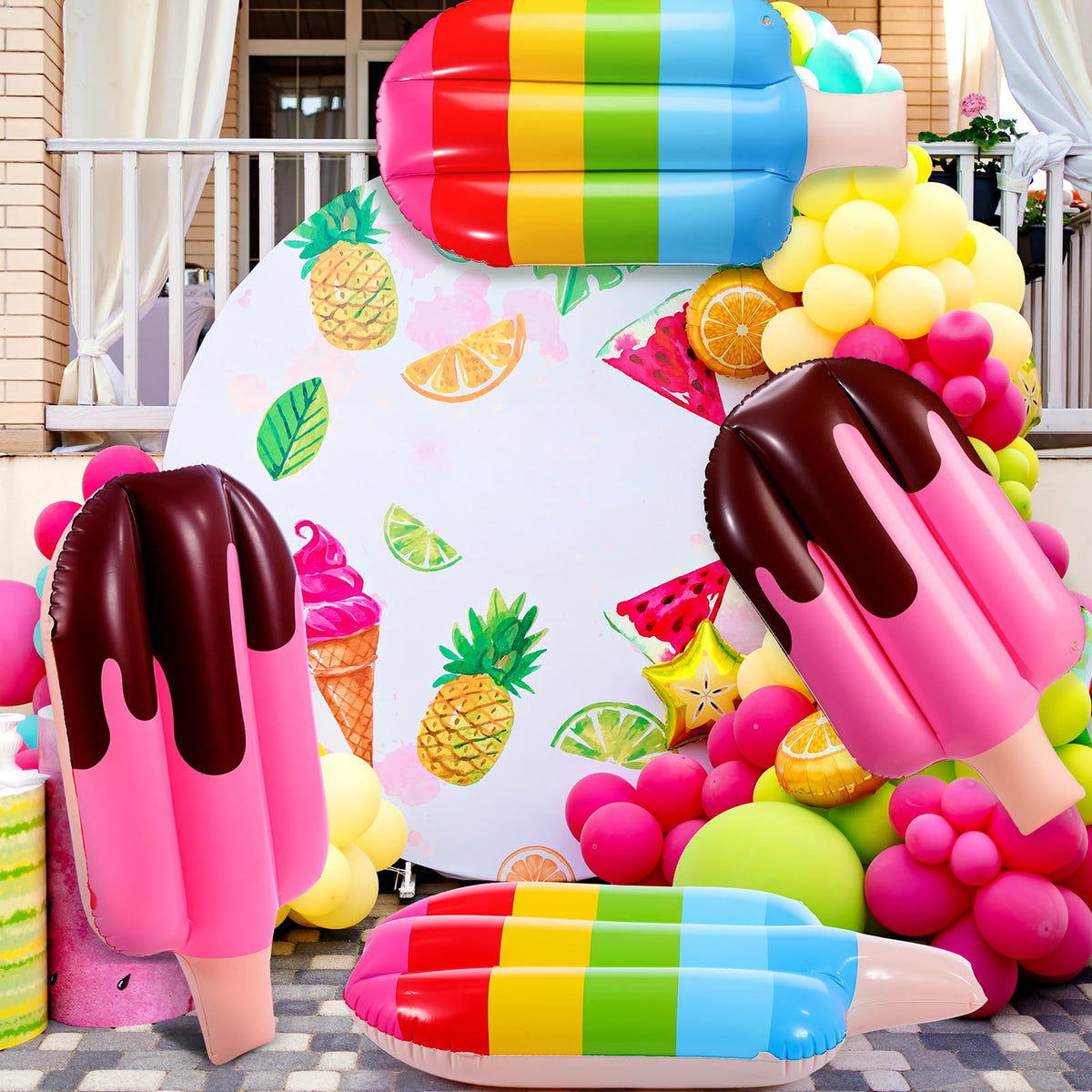 JellyArch PVC inflatable ice cream with durable construction for repeated use