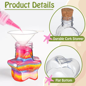 JellyArch small plastic funnels help precise pouring during crafts.