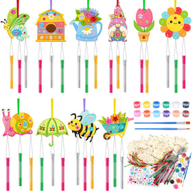 JellyArch sunflower wind chime adds colorful garden decor and soothing breeze.