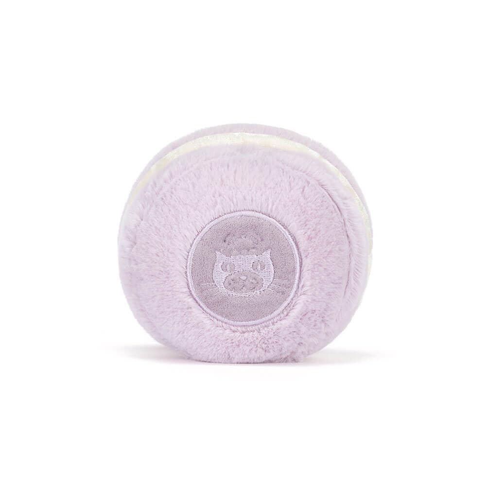 Jellycat Amusables May Macaron side view, a cozy travel companion for kids.