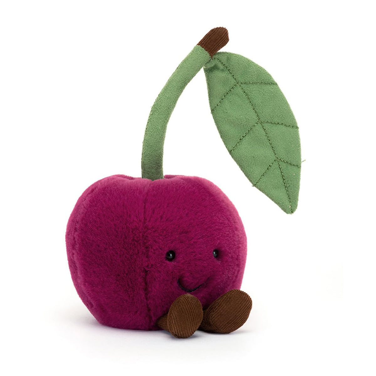 Jellycat Amuseable Cherries plush for cozy hugs and imaginative play.
