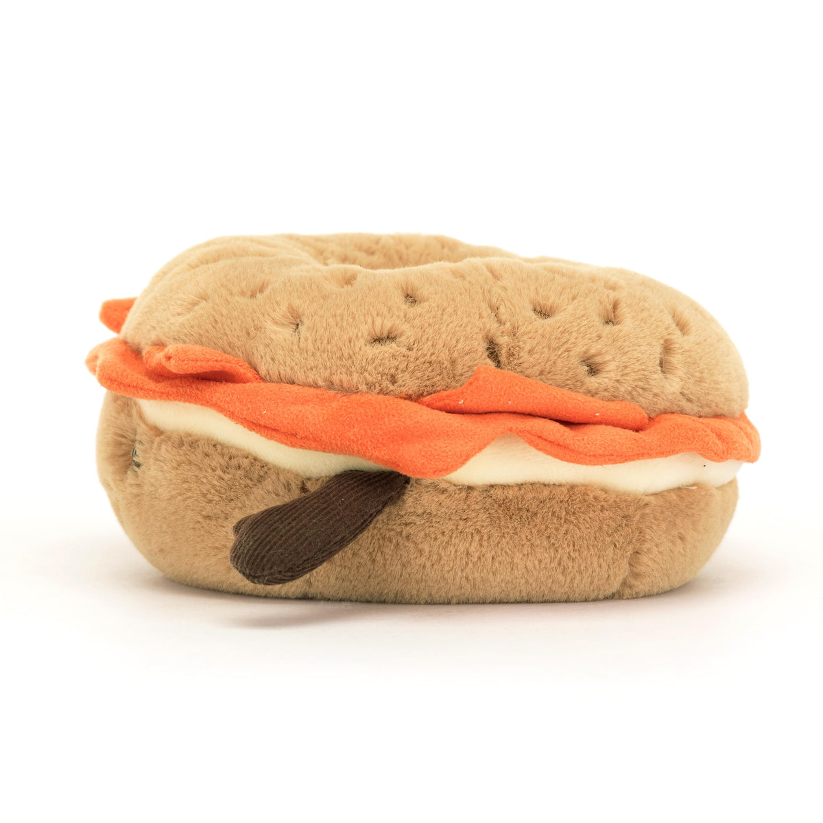 Jellycat Amuseables Bagel Plush cream cheese detail inspires playful decor and storytelling