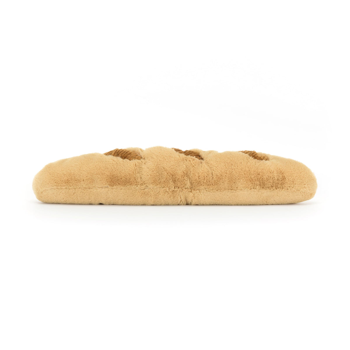 Textured chunky cord scores on the baguette plush add playful tactile appeal.