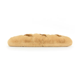 Textured chunky cord scores on the baguette plush add playful tactile appeal.