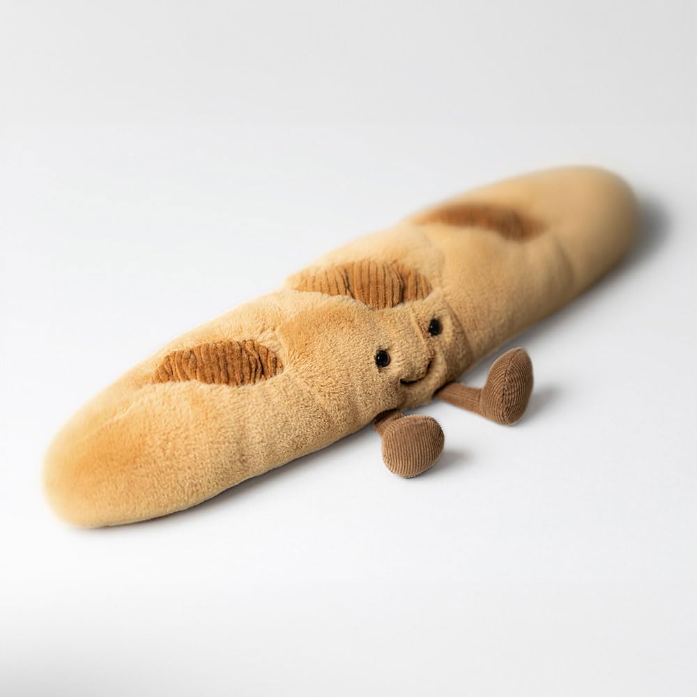 Gift-ready Jellycat Amuseables Baguette plush suitable for gifting occasions.