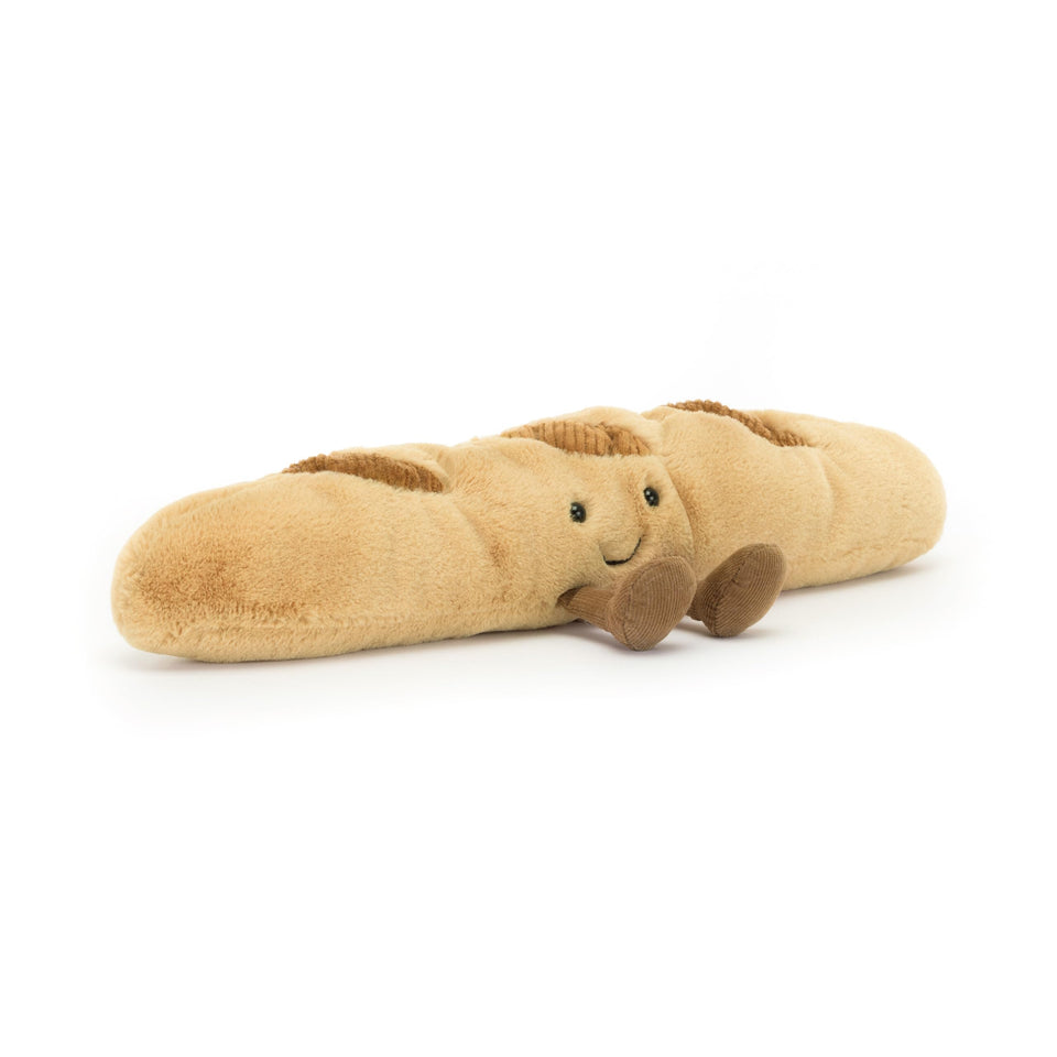 Jellycat Amuseables Baguette plush with a soft body for cuddling and play.