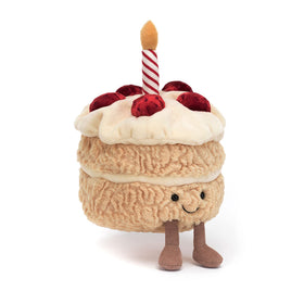 Jellycat Amuseables Birthday Cake gift-ready plush for celebrations and memorable surprises.