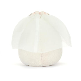 Jellycat Amuseables Boiled Egg Bride pearls tiara detail adds playful charm