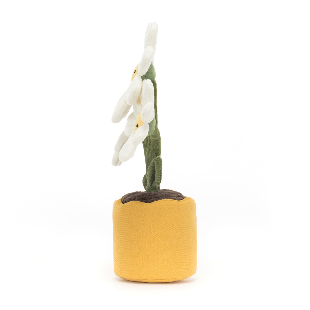 Jellycat Amuseables Daisy Pot decorative toy ideal for shelves and desks.