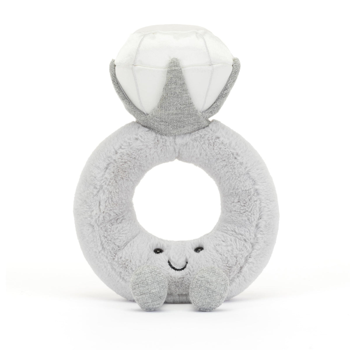 Gift-ready Jellycat Diamond Ring design, suitable for weddings and celebrations.