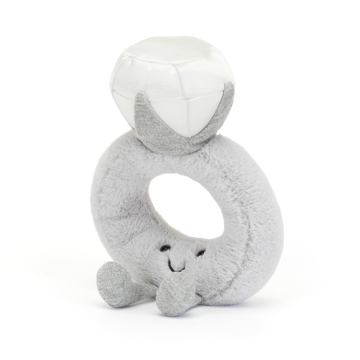 Jellycat Amuseables Diamond Ring plush body, ideal for gifting and collection.