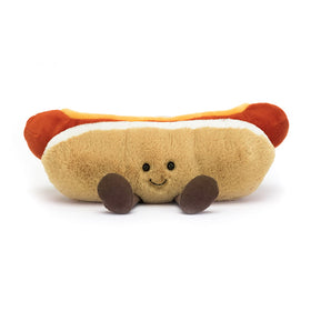 Jellycat Amuseables Hot Dog frankfurter plush inviting cuddle and imaginative play