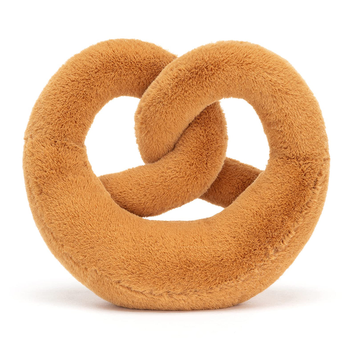 Jellycat Amuseables Pretzel close-up reveals premium fabric and hand-finished charm