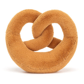 Jellycat Amuseables Pretzel close-up reveals premium fabric and hand-finished charm