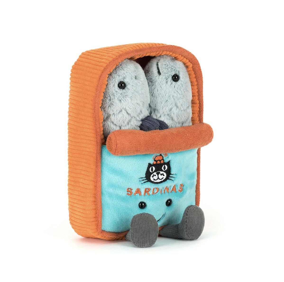 Jellycat Amuseables Sardine Tin plush, cuddly and ready to gift