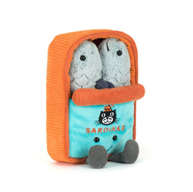 Jellycat Amuseables Sardine Tin plush, cuddly and ready to gift