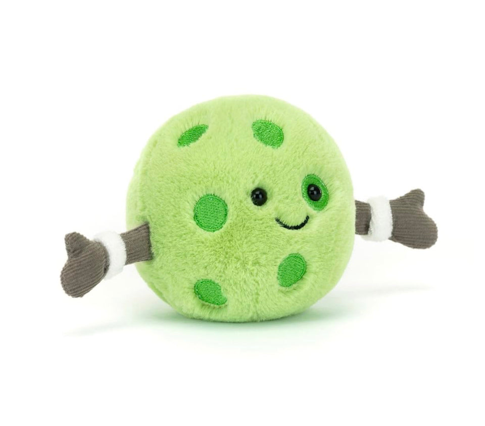 Jellycat Amuseables Sports Pickleball 3-inch plush, soft and cuddly for playful moments.