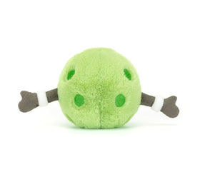 Jellycat Amuseables Sports Pickleball soft fur texture, inviting gentle cuddles.