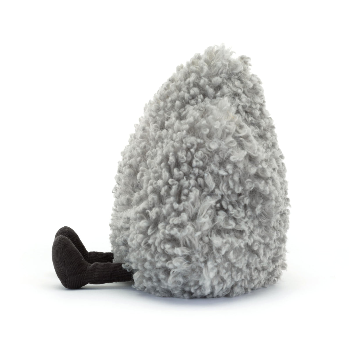Jellycat Amuseables Storm Cloud bean-filled base helps it sit upright on a shelf.